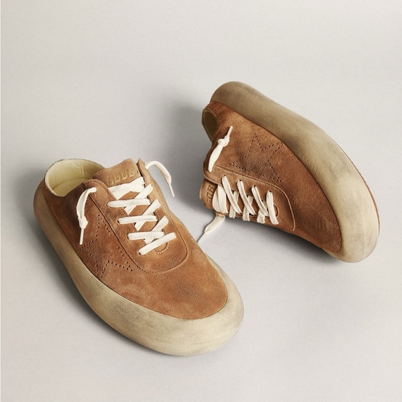 GOLDEN GOOSE Men's Space-Star Sabots Suede Perforated Star Size 42 - Picture 2 of 12